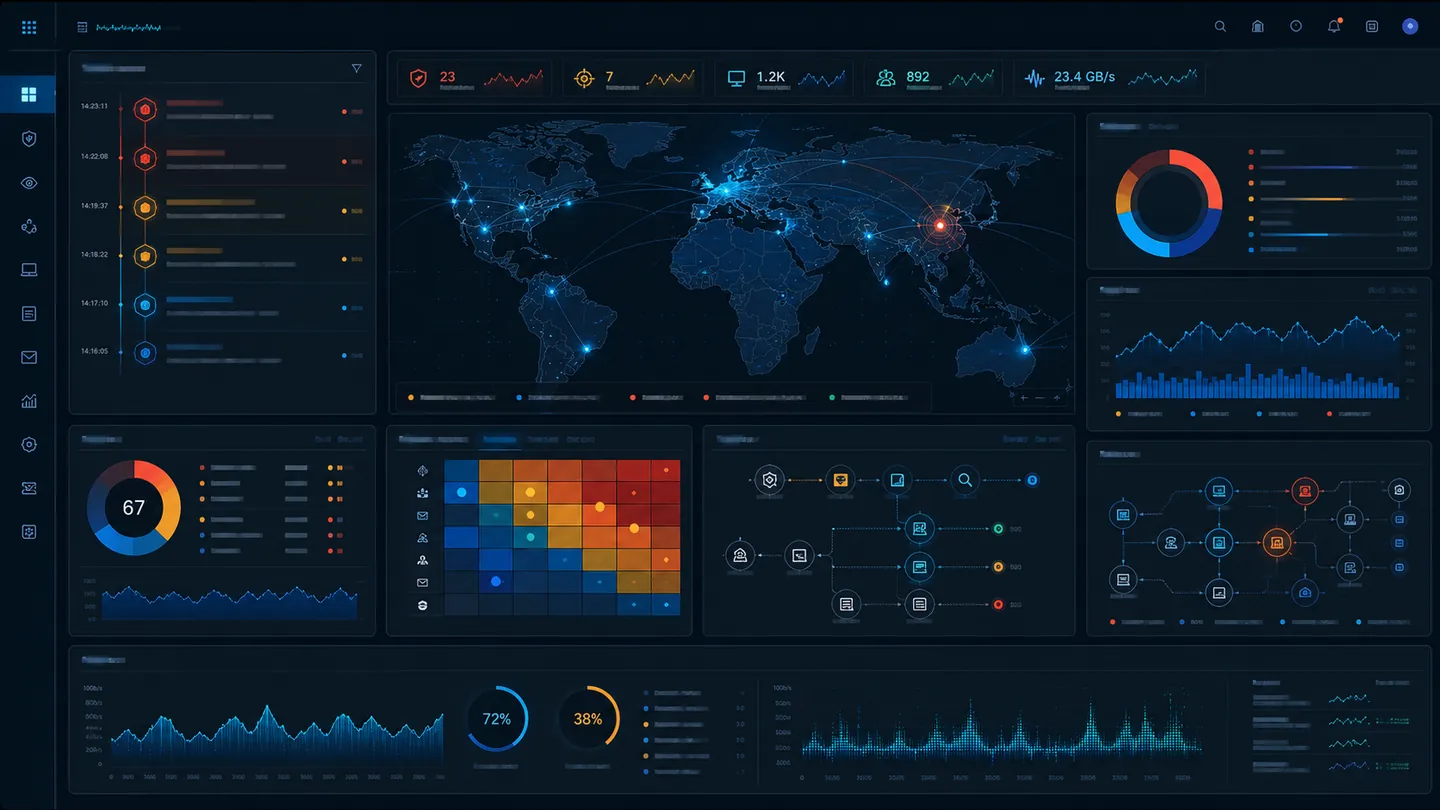 Cybersecurity monitoring and testing visualization